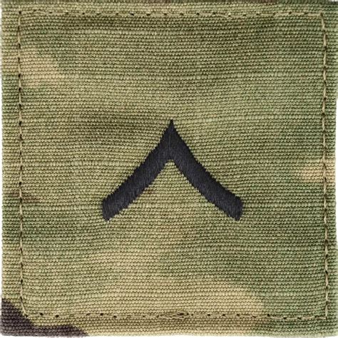 Army Rank Private (pv2) Hook & Loop (ocp) 2 Pc. | Enlisted Rank - Ocp | Military | Shop The Exchange