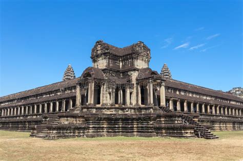 Ancient Khmer Architecture. Panorama View of Baphuon Temple at Angkor Wat Complex, Siem Reap ...