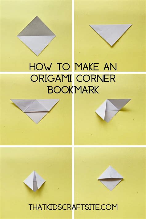 Bear Origami Bookmark with Free Patterns - That Kids' Craft Site | Origami bookmark, Origami ...