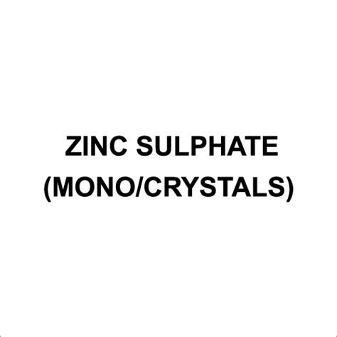 Zinc Sulphate (mono-crystals) at Best Price in Ahmedabad, Gujarat | Kalpana Chemicals Group