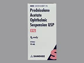 Prednisolone Acetate Ophthalmic (Eye): Uses, Side Effects, Interactions, Pictures, Warnings ...