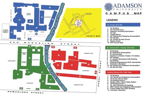 Adamson universitat mapa: Mapa de adamson universitat (Filipines)