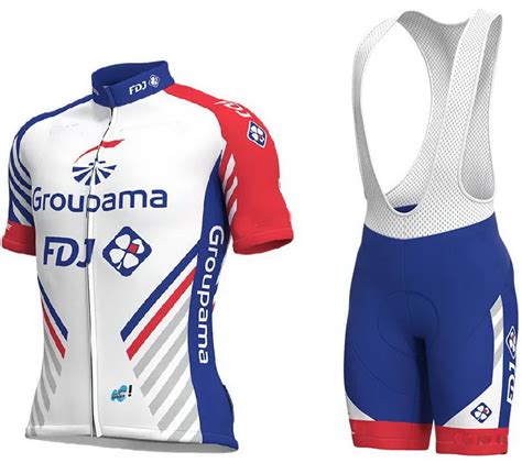 2018 Groupama Fdj Pro Team Men Cycling Jersey Short Sleeve Bicycle ...