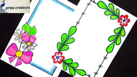 Flower Design with Colour Pencil Drawing /How do you make a flower ...