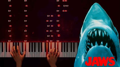 Jaws Main Theme Piano Tutorial - YouTube