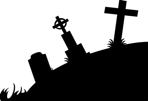 Clipart - Graveyard Silhouette