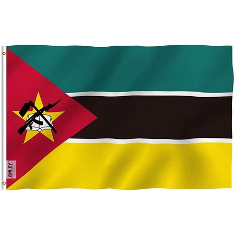 Fly Breeze Mozambique Flag 3x5 Foot - Anley Flags