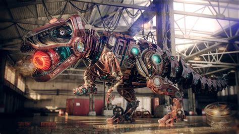 Sci-Fi: Tyrannosaurus T-90 - 3D, Concept art, Maya, Sci-fiCoolvibe ...