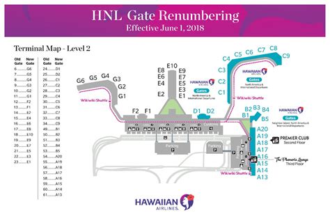 Honolulu Airport Terminal Map - United States Map