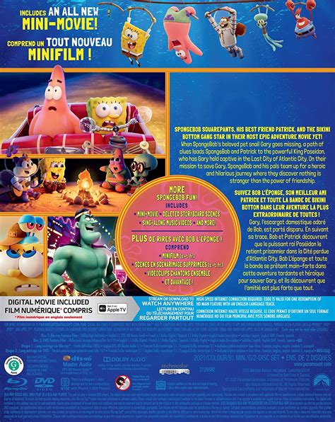 NickALive!: 'The SpongeBob Movie: Sponge on the Run' to Release on DVD ...