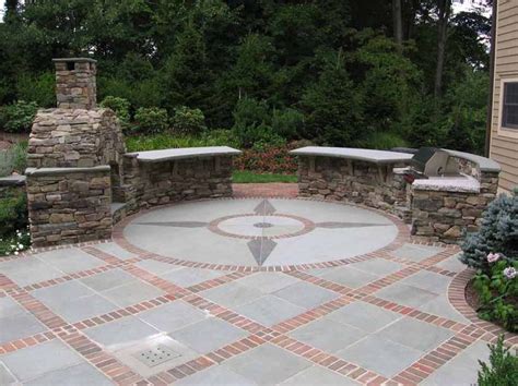 combination brick and bluestone floor - Google Search | Brick patios ...