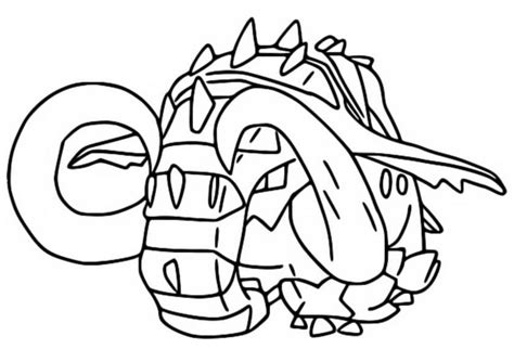 Great Tusk Pokemon coloring page - Download, Print or Color Online for Free