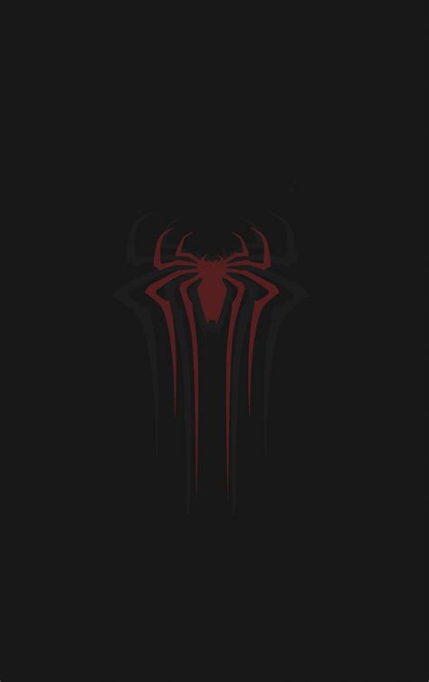 Download wallpaper 840x1336 red, logo, spider-man, minimal, iphone 5 ...