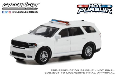 Greenlight 1/64 2022 Dodge Durango Police SUV BLANK WHITE WITH LIGHTBAR 43003 B | eBay