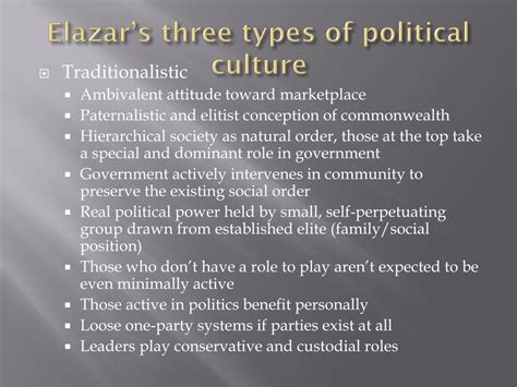 PPT - Political Culture Daniel J. Elazar PowerPoint Presentation, free ...