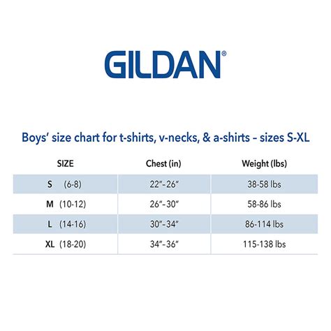 Gildan T Shirt Size Chart | ubicaciondepersonas.cdmx.gob.mx