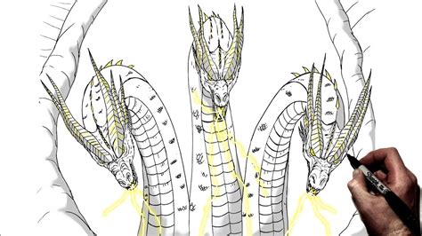 How To Draw King Ghidorah Step By Step Drawing Guide By Dawn Dragoart | Images and Photos finder