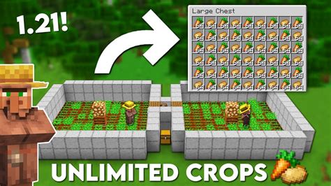 Minecraft Villager AFK Crop Farm 1.20 Tutorial – Potato Wheat Carrot ...