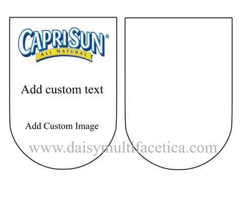 FREE Capri Sun Label Templates | Blank Juice Pouch Label [PNG] | Capri sun, Label templates ...