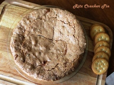 Chewy Crunchy Ritz Cracker Pie – My Recipe Reviews