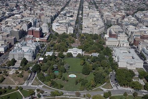 Aerial View Of The White House Photograph by Everett