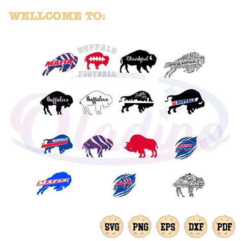 Bills Mafia Bundle SVG Buffalo Bills NFL Best Design Cutting File