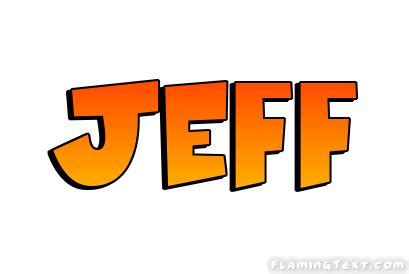 Jeff Logo | Outil de conception de nom gratuit à partir de texte flamboyant