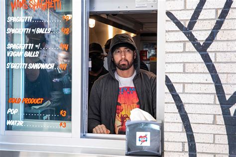 Eminem shocks fans at the grand opening of Mom’s Spaghetti restaurant