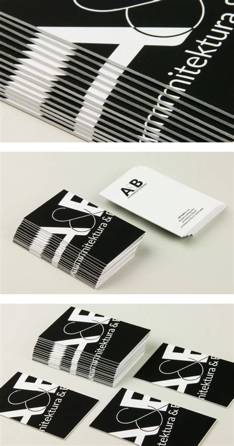 black and white minimalistic business cards example printed by mellow printing h | Examples of ...