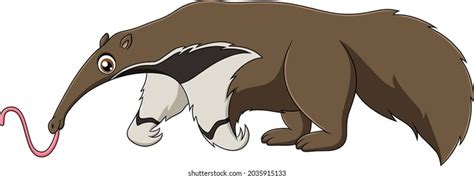 Cute Anteater Cartoon Vector Illustration: เวกเตอร์สต็อก (ปลอดค่าลิขสิทธิ์) 2035915133 ...