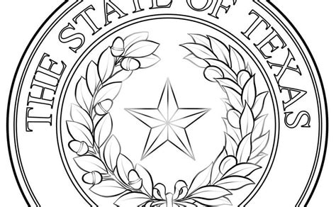 Texas State Seal Coloring Page | Thousand of the Best printable ...