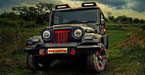 Modified Mahindra Thar "Black Hawk" edition is opulent yet BRUTISH