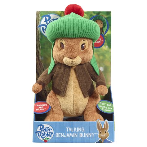 Peter Rabbit's Benjamin Bunny Large Talking Plush Toy