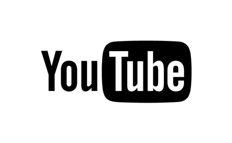 Black And White Youtube Logo Png