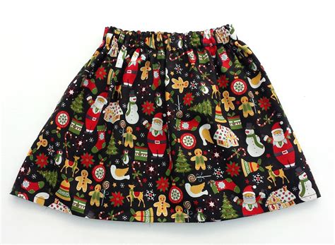 Santa Skirt Girls Skirt Girls Christmas Skirt Christmas