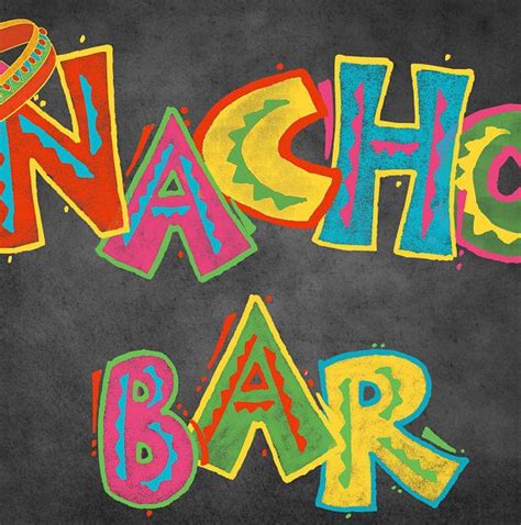 Printable NACHO BAR sign Great to use for a Taco bar party | Etsy | Taco bar party, Fiesta ...