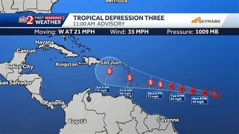 Kellianne Klass WESH on Twitter: "TROPICS: Invest 92-L is now Tropical Depression Three. Here's ...