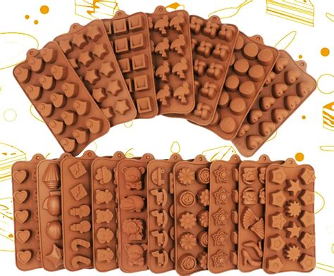 2019 New Silicone Chocolate Mold 25 Shapes 3D Chocolate baking Tools Jelly and Candy Mold DIY ...