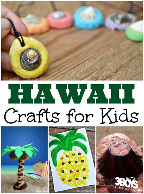 Hawaii Crafts for Kids - 3 Boys and a Dog