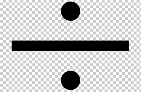 Obelus Division Sign Mathematics Symbol PNG, Clipart, Area, Arithmetic, Black, Black And White ...