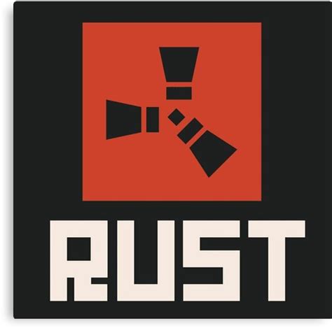 "Rust Logo Art" Canvas Prints by ComradeGHOST | Redbubble