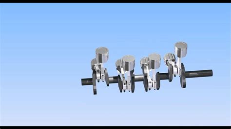 V8 Engine Block, Pistons and Crankshaft work in Autodesk Inventor - YouTube