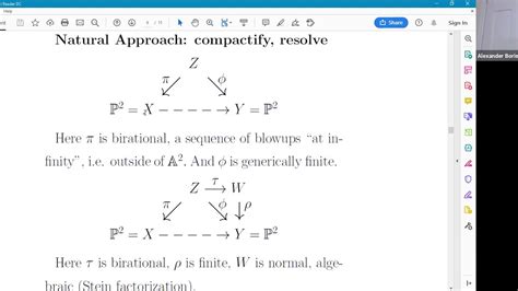 Alexander Borisov, Projective geometry approach to Jacobian Conjecture - YouTube