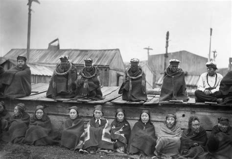 Potlatch Ceremony, 1894. /Nmembers Of The Secret Hamatsa Society At A Kwakiutl Potlatch Ceremony ...