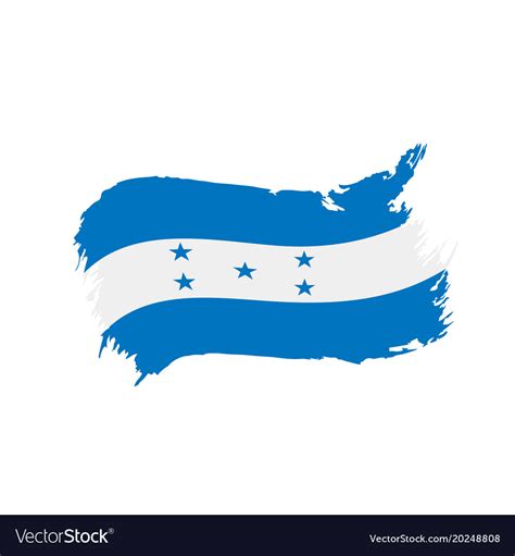 Honduras flag Royalty Free Vector Image - VectorStock