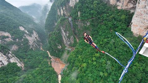 World's highest bungee jump to open in China off Zhangjiajie Bridge ...