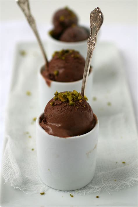 Salted Chocolate, Peanut and Pistachio Nougat Ice Cream :: Cannelle et Vanille