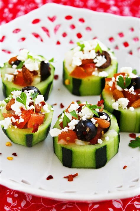 Always Trust a Skinny Cook: Mediterranean Cucumber Cups