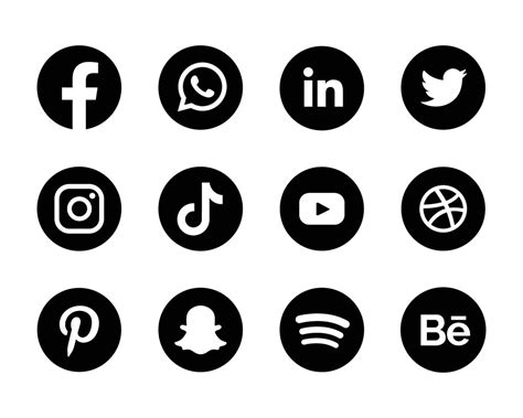 Facebook Instagram Youtube Logo Black Vector Png | The Best Porn Website