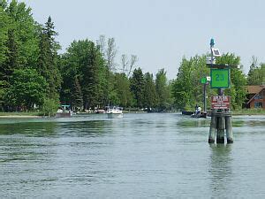 Cheboygan River Mullett Lake Channel Fishing Boating Inland Waterway Michigan Interactive™